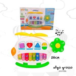 HELICOPTERO DIDACTICO MUSICAL - PIANO BABY GUS art.55138