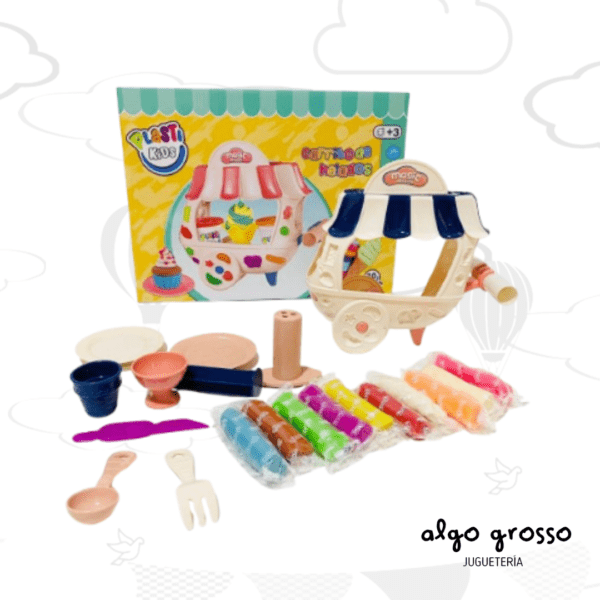PLASTI KIDS MASA CARRITO DE HELADOS art.53456