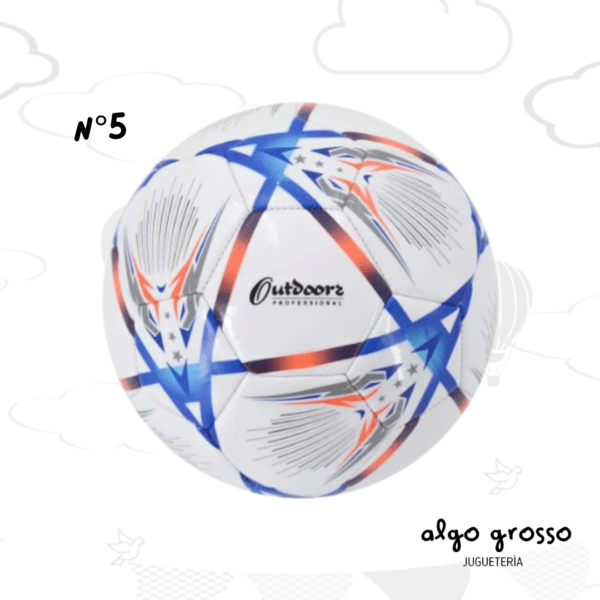 PELOTA FUTBOL N5 FURY NARANJA Y AZUL art.3362