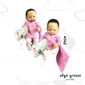 BEBES MINIS JARDIN 24CM  - CASITA DE MUÑECAS art.105C