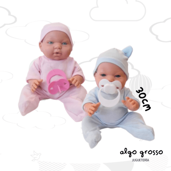 BEBOTE NINA - NINO DE  30CM CON GORRO - CASITA DE MUÑECA art.128