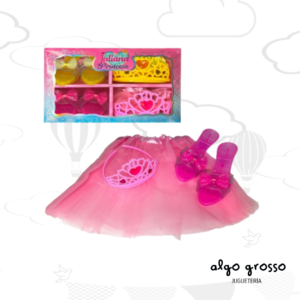 JULIANA PRINCESA SET DOBLE CORONA Y ZAPATOS art.SISJUL134