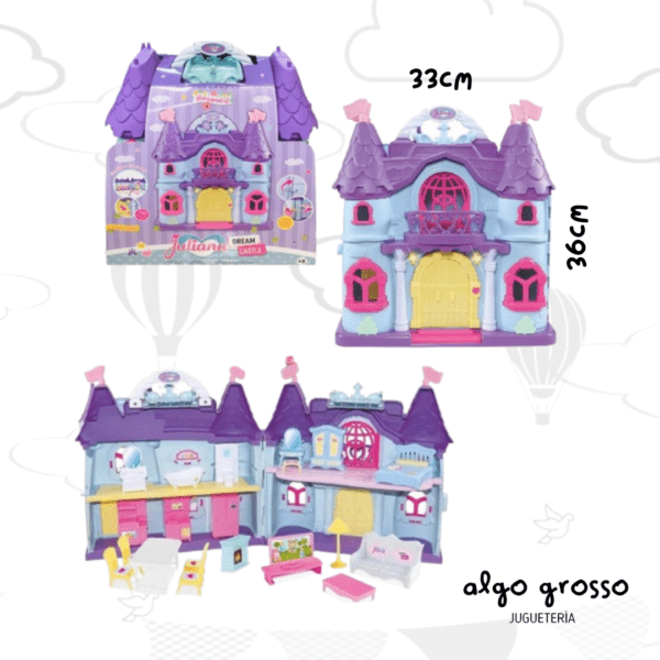JULIANA DREAM CASTLE VIOLETA CON LUZ Y SONIDO art.JUL0138