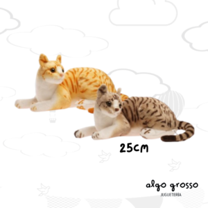 PELUCHE GATO SIAMES ECHADO DE 25CM art.4521