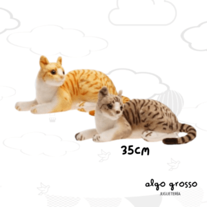 PELUCHE GATO SIAMES ECHADO DE 35CM art.4522