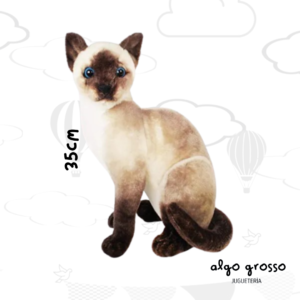 PELUCHE GATO SIAMES DE 35CM art.4524