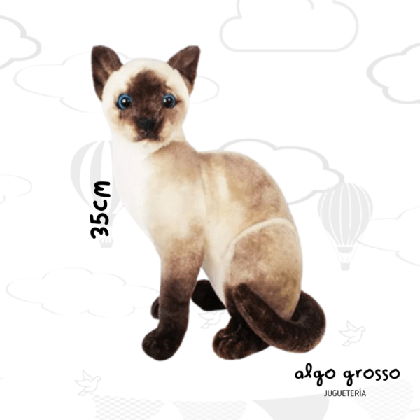 PELUCHE GATO SIAMES DE 35CM art.4524