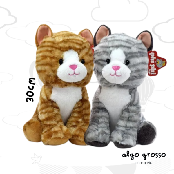 PELUCHE GATO SENTADO DE 30CM art.8190