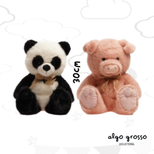 PELUCHE CHANCHO - PANDA SUAVE DE 30CM art.8249