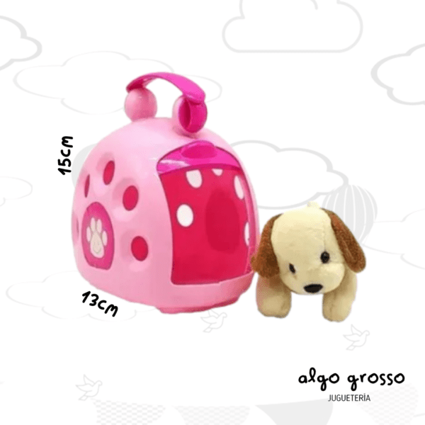 VALIJA CANIL + MASCOTA DE PELUCHE art.236C