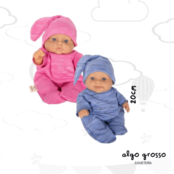 BEBE LULI - MATI OSITO CON GORRO 20CM - CASITA DE MUÑECAS art.111