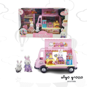 BAY DREAMY DONA FAST FOOD CAR + CONEJO AFELPADO art.6623/6742