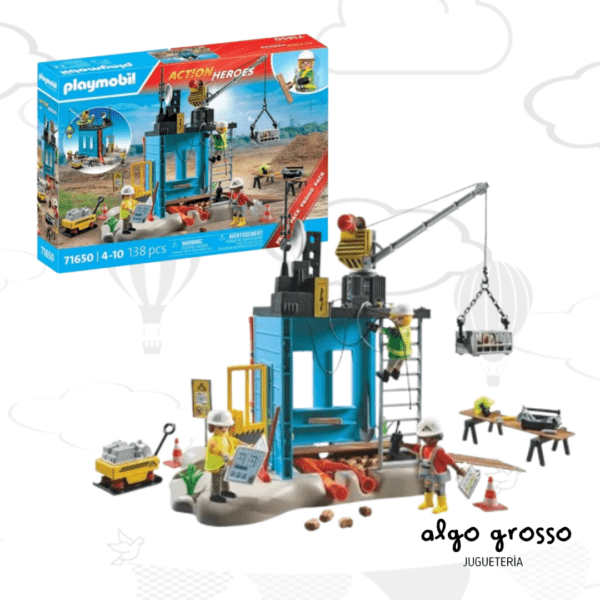 PLAYMOBIL ACTION HEROES CONSTRUCCION art.71650