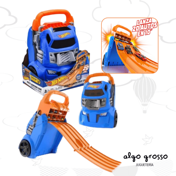 HOT WHEELS MULTI LANZADOR GUARDA 20 AUTOS art.HWCC14