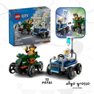 LEGO CITY COCHES DE CARRERAS AVION VS CAMILLA 70 PIEZAS art.60459