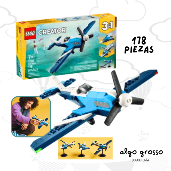 LEGO CREATOR 3 EN 1 AERONAVE 178 PIEZAS art.31160