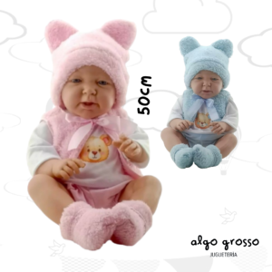 BEBE MIA o ASTOR CON CHUPETE 50CM "CASITA DE MUÑECAS" art.126D