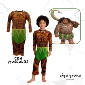 DISFRAZ MAUI CON MUSCULOS TALLE 0 art.CAD1178