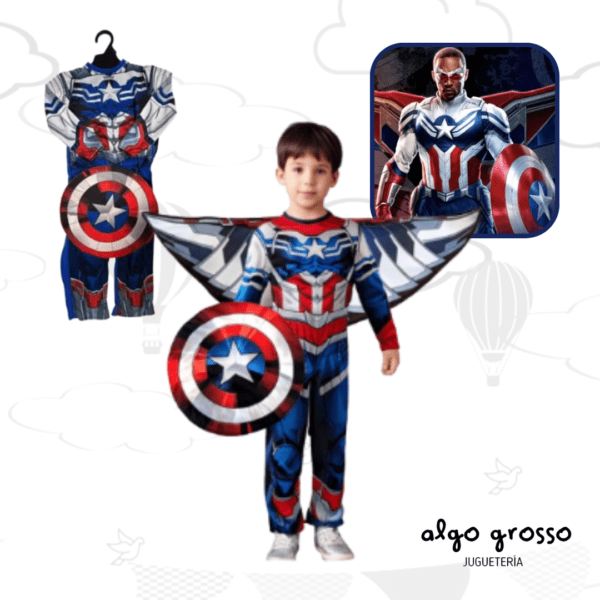 DISFRAZ CAPITAN AMERICA NEW WORLD TALLE 1 art.CAD1172