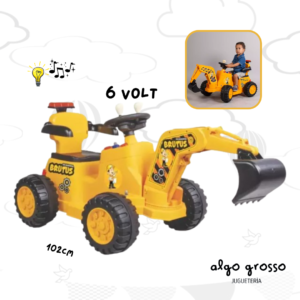 EXCAVADORA BRUTUS 6VOLT MECANISMO EN PALA art.086