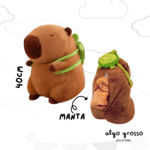 PELUCHE CAPIBARA 40CM CON MANTA "ALTERNATIVO"