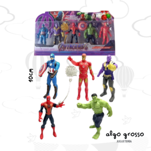 AVENGERS SET 5 FIGURAS DE 10CM BLISTER art.2158