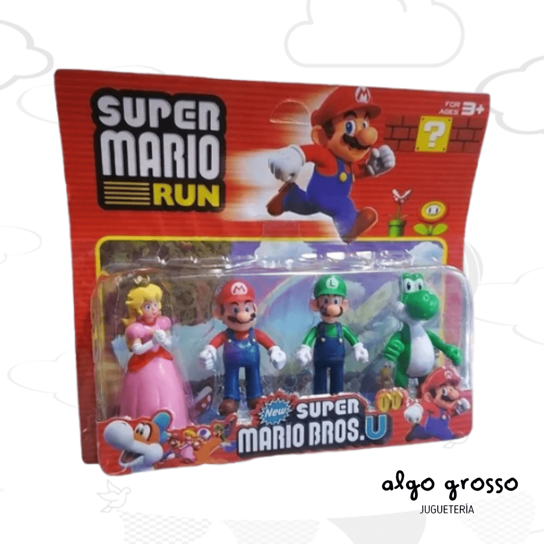 SUPER MARIO BROSS SET DE 4 FIGURAS DE 11CM "ALTERNATIVO"