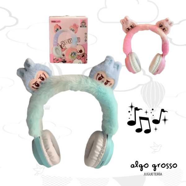AURICULARES VINCHA LABUBU PELUCHE art.839/840