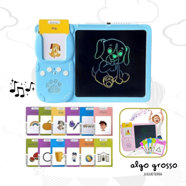 PIZARRA LCD INTELIGENTE CON LECTOR DE TARJETAS - RECARFABLE USB art.TK-0023