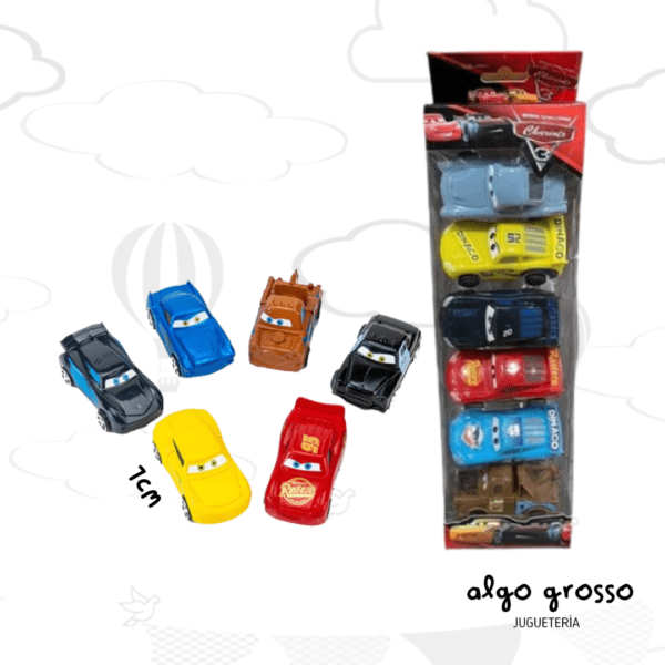 SET DE 6 AUTOS DE CARS "ALTERNATIVO" art.757-2