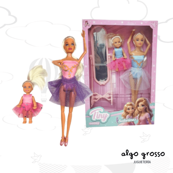 TINY MUÑECA BAILARINA BALLET + MUÑEQUITA art.55857