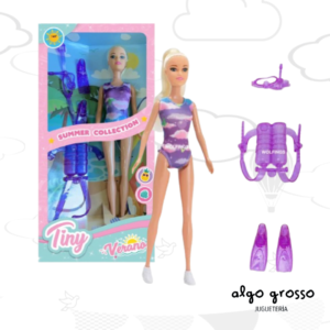 TINY MUÑECA DE 29CM CON SET DE BUCEO art.54454