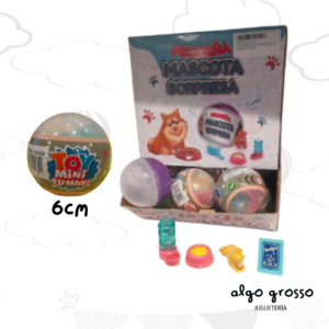 TOY MINI BOLA SORPRESA MASCOTAS art.55220