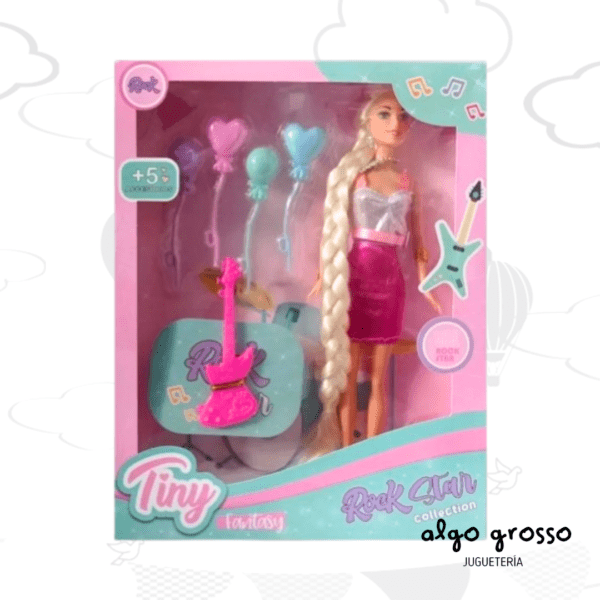 TINY MUÑECA ROCK STAR DE 29CM + ACCESORIOS art.53406