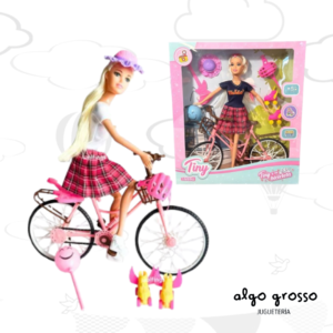 TINY MUÑECA Y SU BICICLETA + PATINES Y ACCESORIOS art.53411