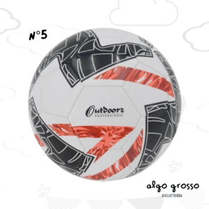 PELOTA FUTBOL N5 VOLT ROJO Y NEGRO art.3359