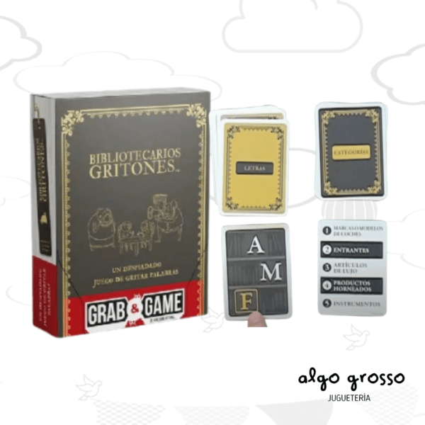 BIBLIOTECARIOS GRITONES GRAB GAME JUEGO DE CARTAS art.4223