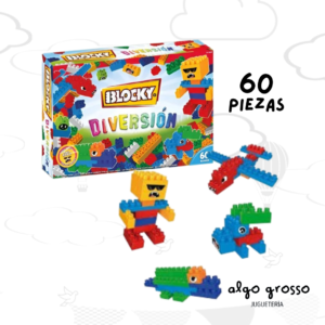 BLOCKY DIVERSION CON STICKERS 60 PIEZAS art.647