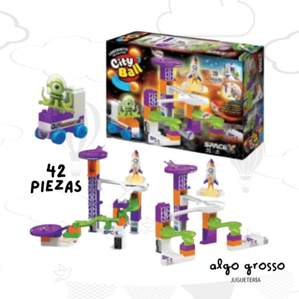 CITY BALL LABERINTO DE BOLITAS 42 PIEZAS SPACE-X art.3208