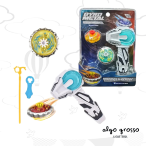 GYRO METAL SET 2 TROMPO CON LUZ SUPER SPIN BLISTER art.IKGYRO002