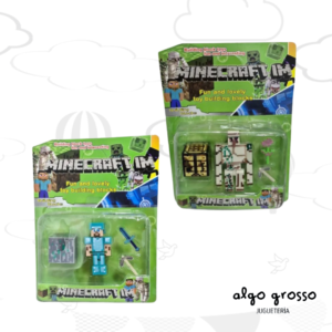 MINECRAFT SET 1 FIGURA + ACCESORIOS "ALTERNATIVO"
