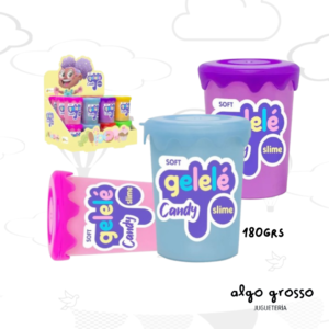 SLIME GELELE COLOR CANDY POTE 180GRS art.3801