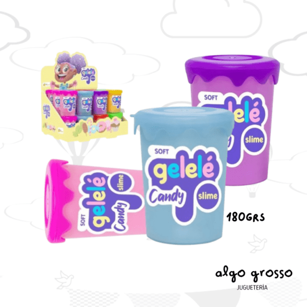 SLIME GELELE COLOR CANDY POTE 180GRS art.3801