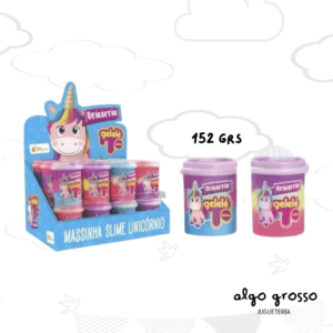 SLIME UNICORNIO MULTICOLOR GELELE POTE 152GRS ART.376SL