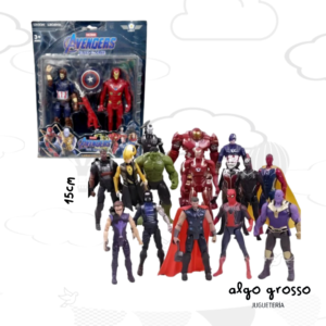 AVENGERS SET 2 FIGURAS DE 15CM BLISTER art.AVX-2