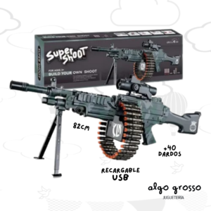 SUPER SHOOT AMETRALLADORA MACHINE + 40 DARDOS art.25135