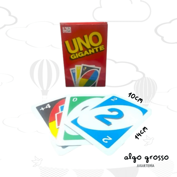 UNO GIGANTE JUEGO DE CARTAS "ALTERNATIVO" art.009