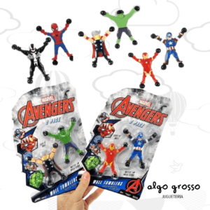 MARVEL WALL TUMBLERS FIGURA ESCALADORES DE PARED DE 9CM art.6803