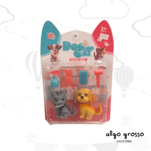 SET 2 MASCOTAS + ACCESORIOS - DOG AND CAT art.7088