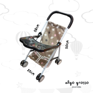 COCHE DE PASEO PARA MUÑECA CON MESITA art.YL519A